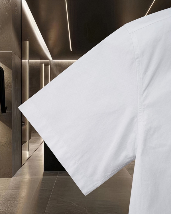 ブランドシャツ角部分ディテール